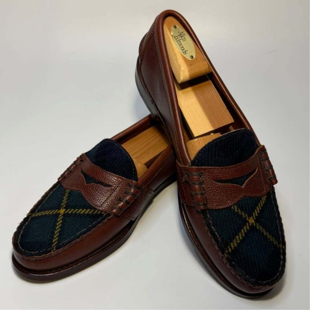 NEW HEELS Rancourt & Co. x Polo Ralph Lauren Edric Tartan Loafer Maine USA 9 D